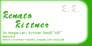 renato rittner business card